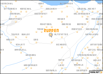 map of Ruppen