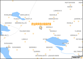 map of Ruppovaara