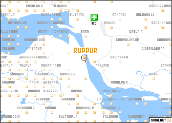 map of Ruppur
