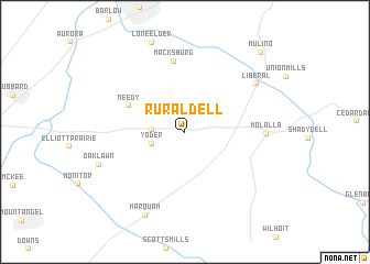 map of Rural Dell