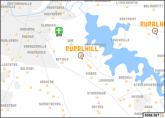 map of Rural Hill