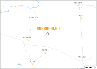 map of Rurka Kalān