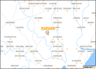 map of Ruruma