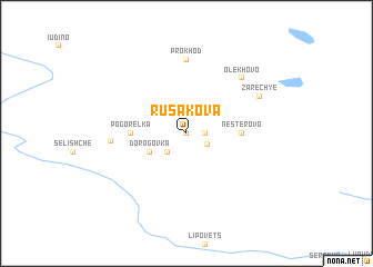 map of Rusakova