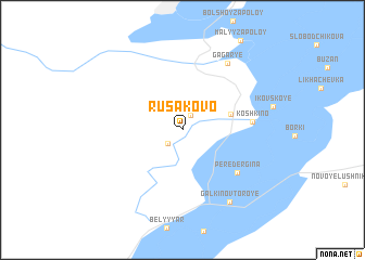 map of Rusakovo