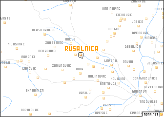 map of Rusalnica