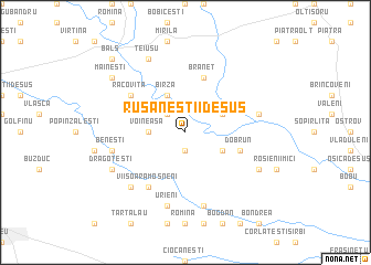 map of Rusăneştii de Sus