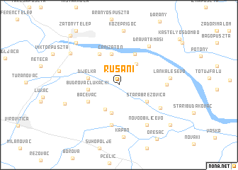 map of Rušani