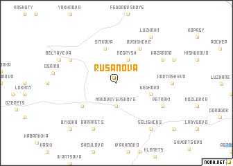map of Rusanova