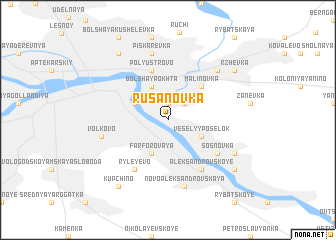 map of Rusanovka