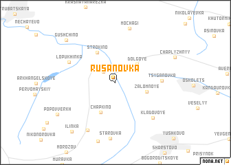 map of Rusanovka