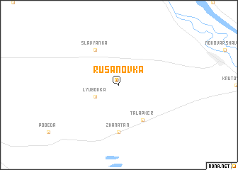 map of Rusanovka