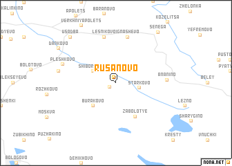 map of Rusanovo