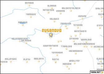 map of Rusanovo