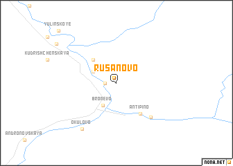 map of Rusanovo