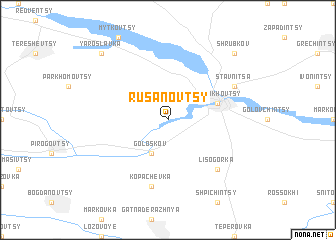 map of Rusanovtsy