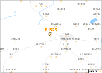 map of Rūsas