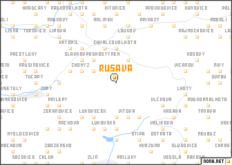 map of Rusava