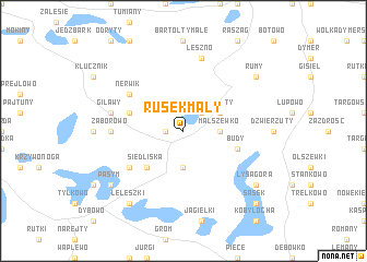 map of Rusek Mały
