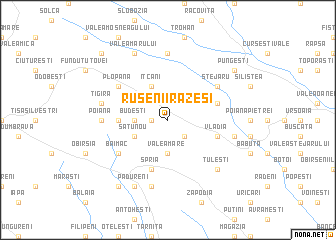 map of Rusenii Răzeşi