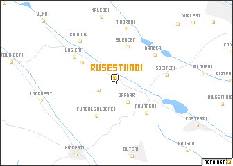 map of Ruseştii Noi