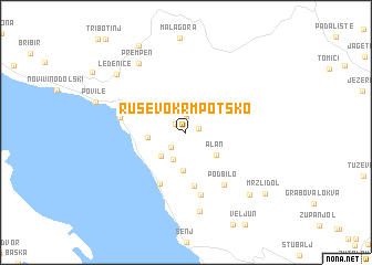 map of Ruševo Krmpotsko