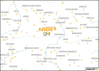 map of Ruševo