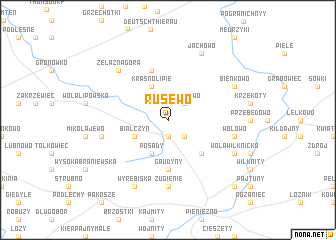 map of Rusewo