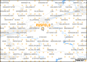 map of Rüsfeld