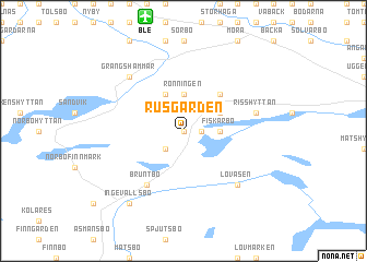 map of Rusgården