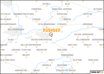 map of Rushden