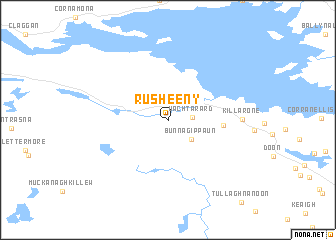 map of Rusheeny