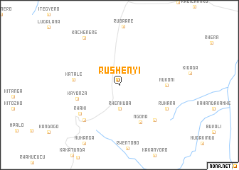 map of Rushenyi