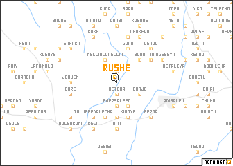 map of Rushē