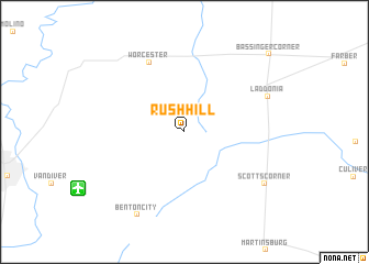 map of Rush Hill