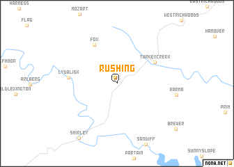 map of Rushing