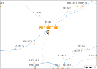 map of Rushinovo