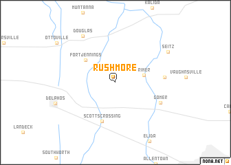 map of Rushmore