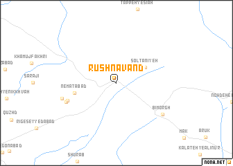 map of Rushnāvand