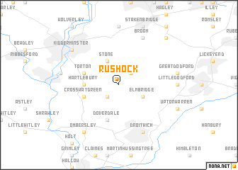 map of Rushock