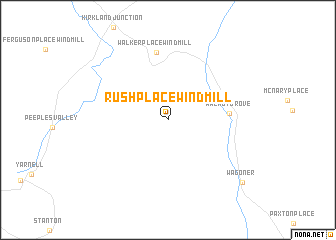 map of Rush Place Windmill
