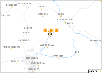 map of Rush Run