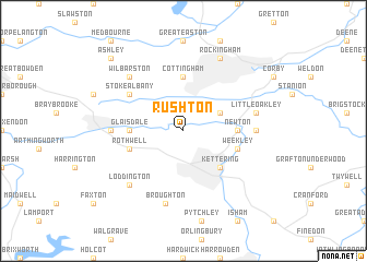 map of Rushton