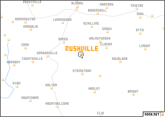 map of Rushville