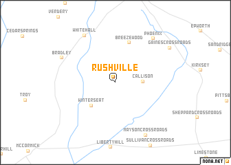 map of Rushville