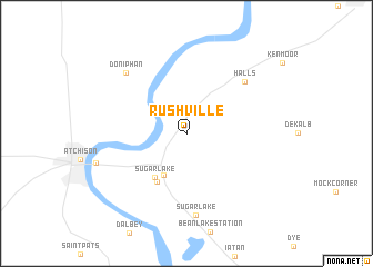 map of Rushville
