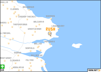 map of Rush