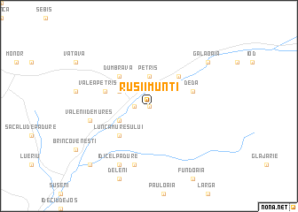 map of Ruşii Munţi