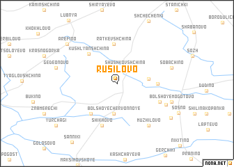 map of Rusilovo