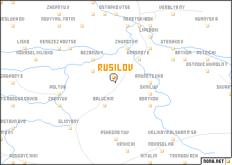 map of Rusilov